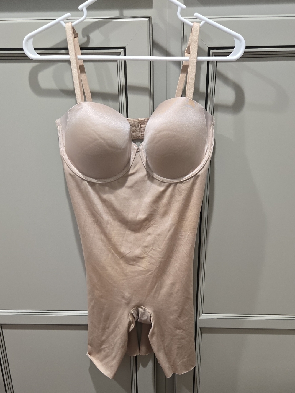 SPANX Blush "Suit Your Fancy" Bodysuit with Underwire Cups